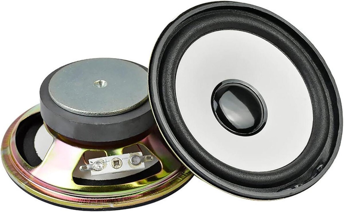 Speaker Drivers - Woofer Bass - Muziek Luisteren - Kristalhelder Geluid - 4 Inch - Zwart