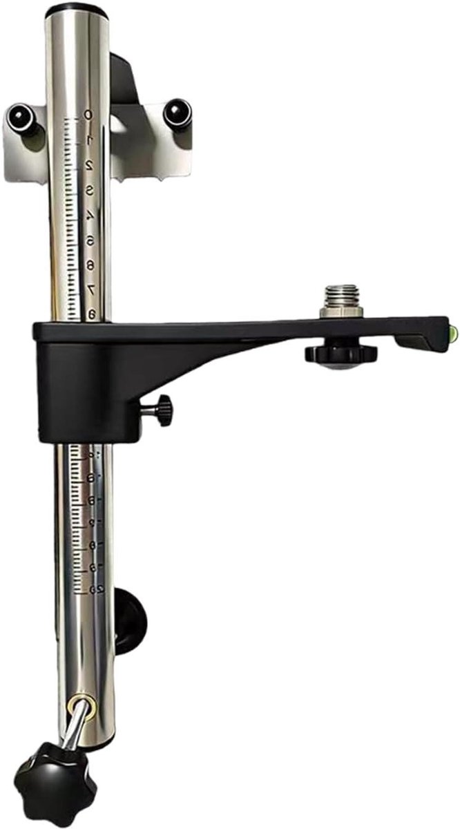 Niveaubeugel - Waterpas houder - Precisie klussen - In hoogte verstelbaar - 32 cm - Grijs