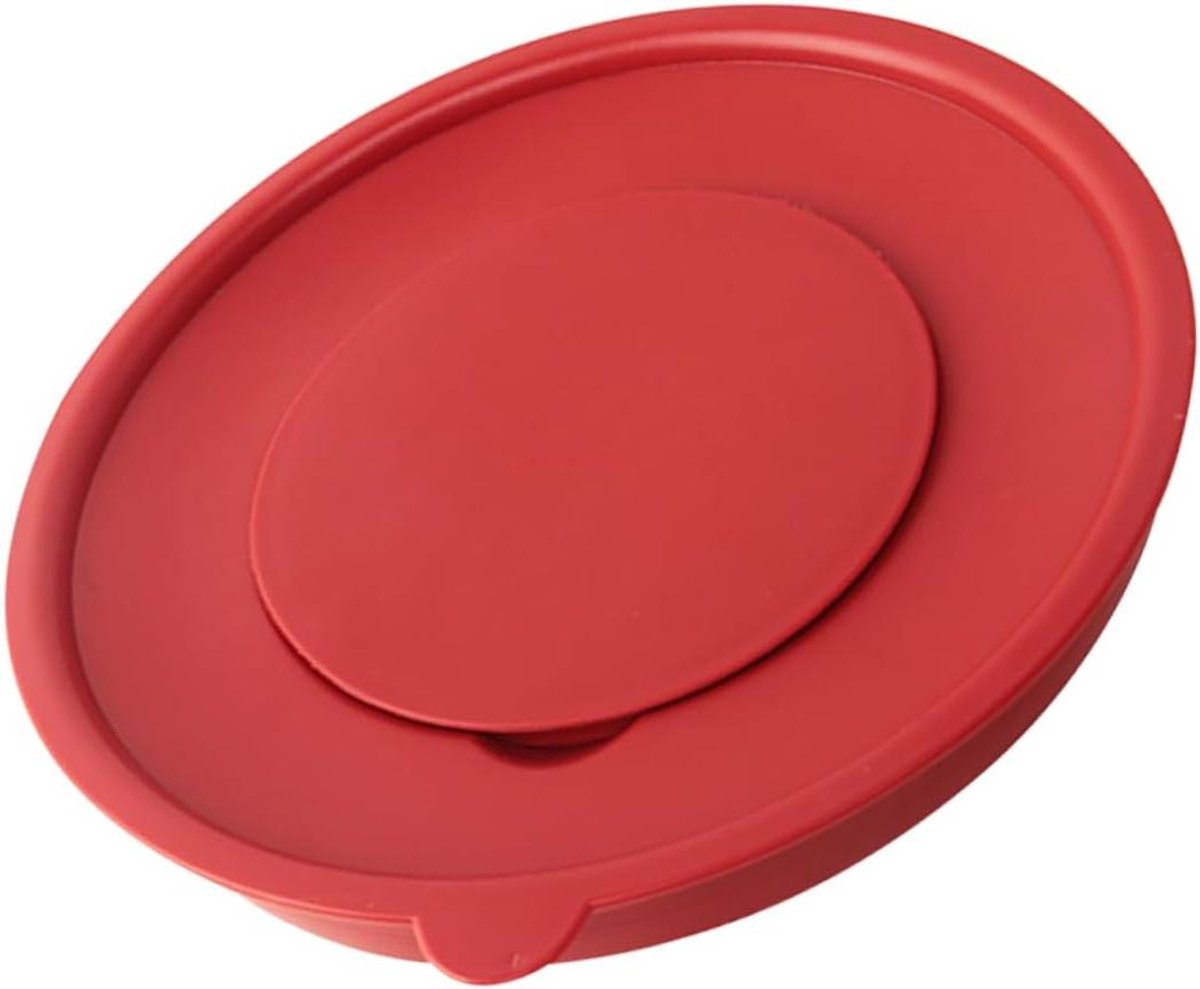 Mixer Spatdeksel - Kom Deksel - Schoon Bakken - Stevige Constructie - 24cm - Rood
