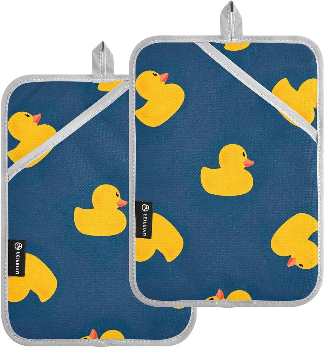 Pannenlappen Set - Ovenwanten Keuken - Hete Objecten Vangen - 8mm Dikke Vulling - 18 x 25 cm