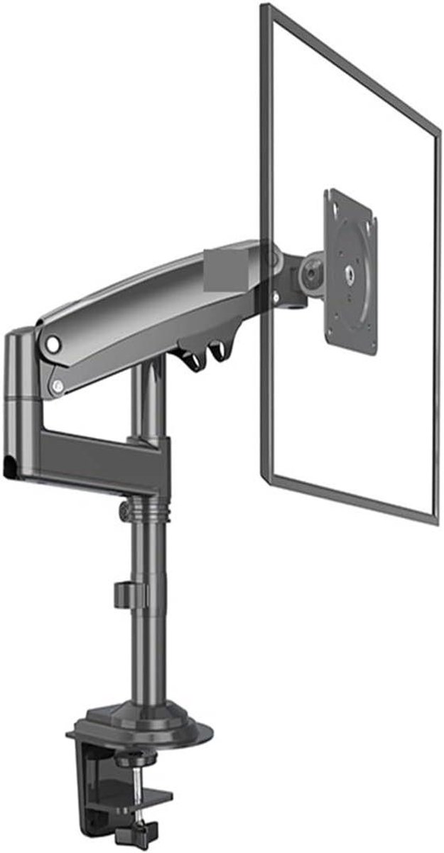 Monitor Arm - Gasveer Beugel - Ergonomisch Werken - Volledige Flexibiliteit - 22-35 inch - Zwart
