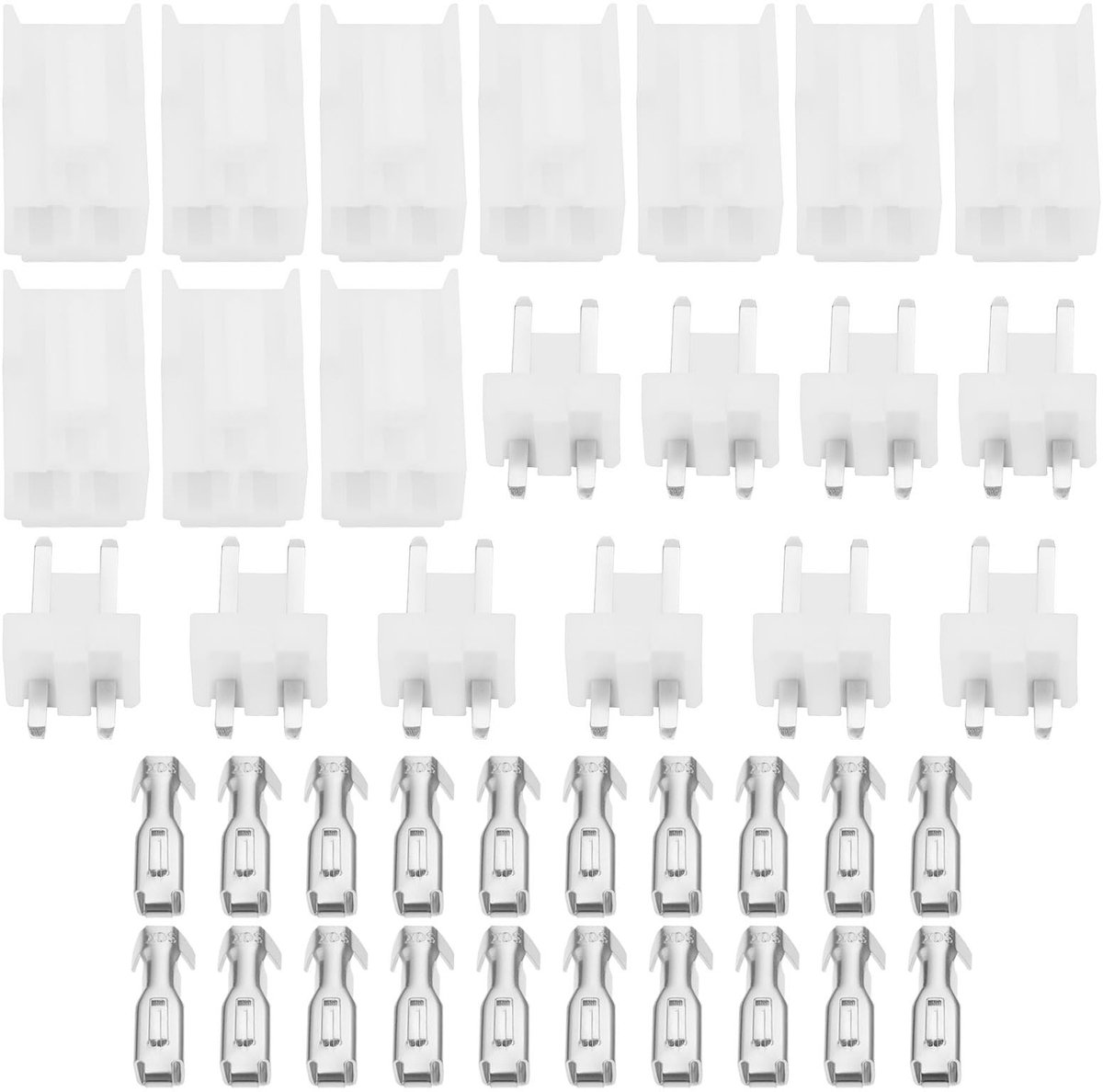 Cosensi - Dailygoods - Dailygoody VH 3.96 2pin connectoren - 10 sets - Geschikt voor printplaten - Ideaal voor 3D-printerborden - Met klemmenblokken - Vrouwelijke en m...