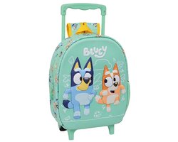 Safta Bluey 8.91l Rugzak Met Wielen Groen Kinderen