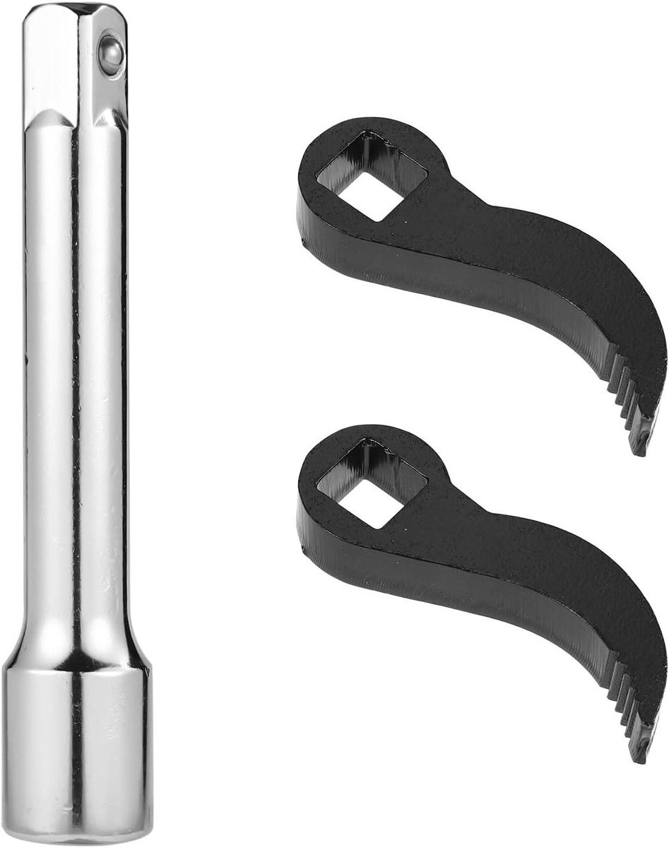 Adapterkoppen Set - Koevoet Gereedschap - Reparaties Uitvoeren - Legering Staal - 2 Stuks - Zwart