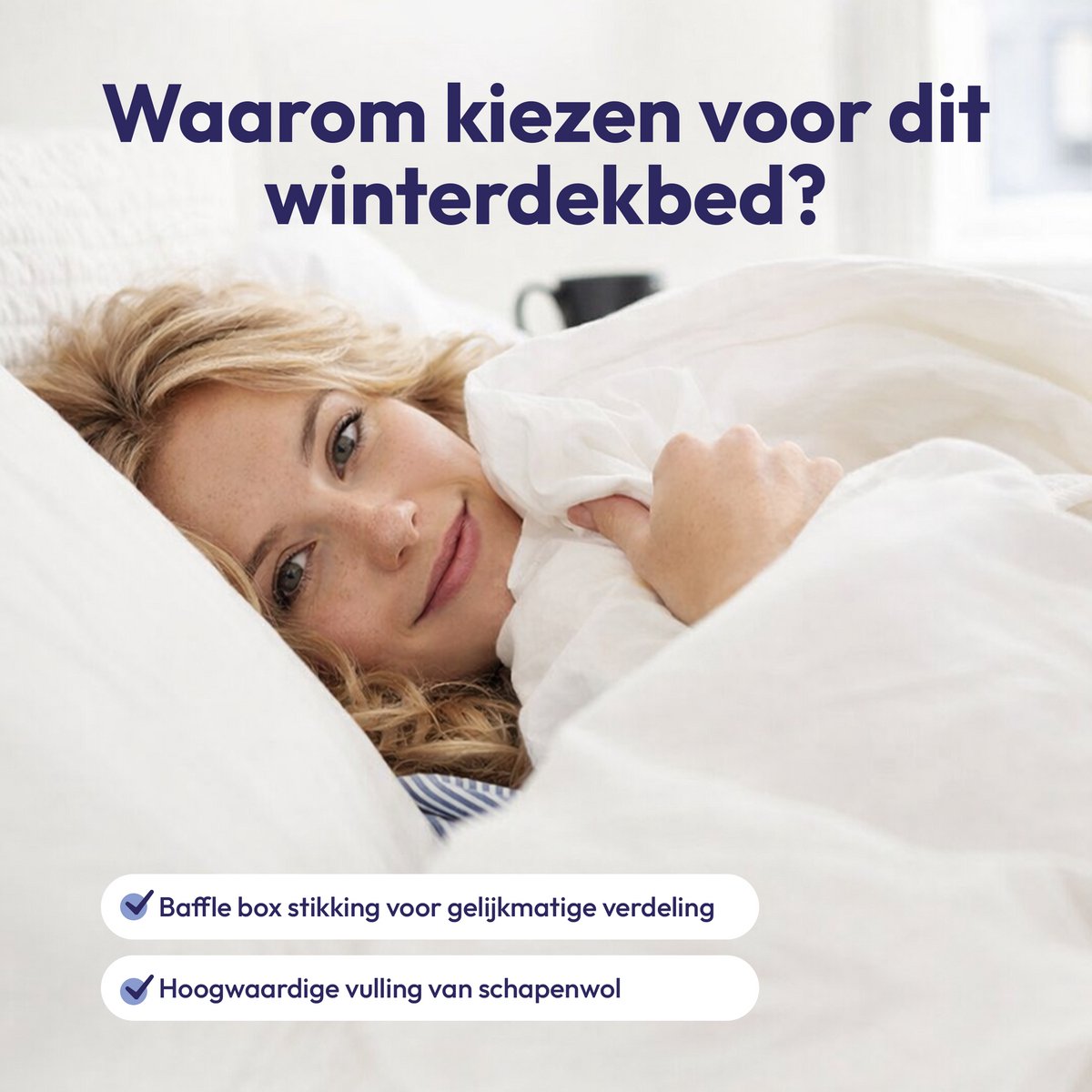 Comfeur Winterdekbed - Wollen Dekbed met Vochtregulatie thumbnail 2