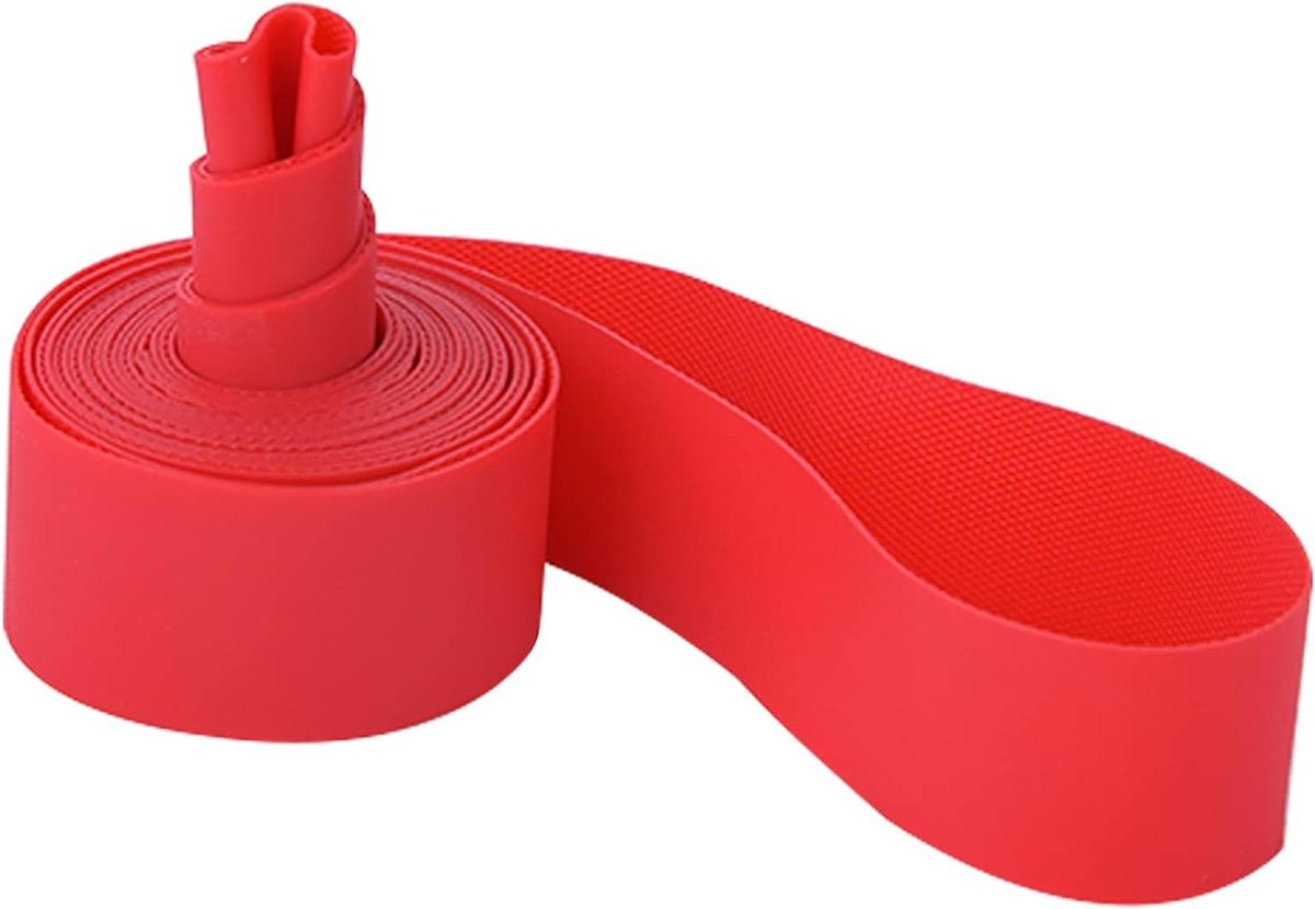Bandenvoering Fiets - Velglint Set - Lekke Banden Voorkomen - Slijtvast PVC Materiaal - 24 inch - Rood