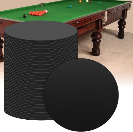 Biljart Pooltafel Beenpads - Pooltafel Beschermers - Stabiele Tafelbasis - Anti-slip Grijper - 7.6 cm Diameter - Zwart — afbeelding 3