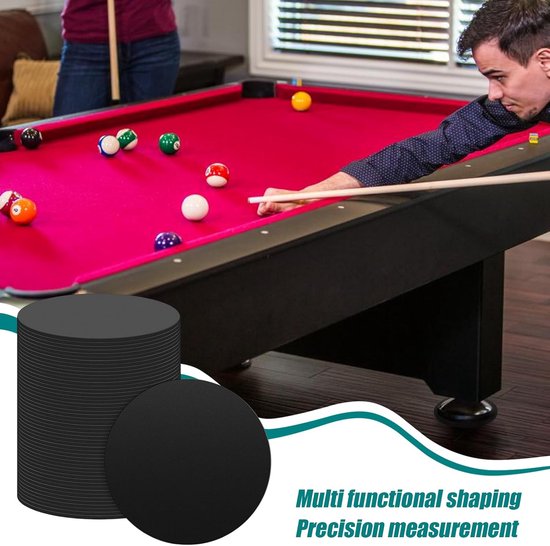 Biljart Pooltafel Beenpads - Pooltafel Beschermers - Stabiele Tafelbasis - Anti-slip Grijper - 7.6 cm Diameter - Zwart — afbeelding 2