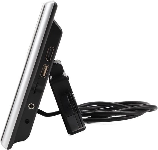 Hoofdsteun Videospeler, 9 Inch Auto Hoofdsteun Tv 4K 1080P HD Touchscreen voor Andr 11 Achterbank Entertainmentsysteem met AV-ingang Zilver Frame — afbeelding 4