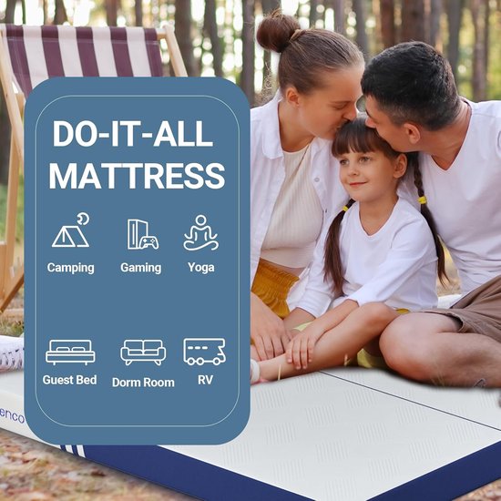 Opvouwbaar Matras Twin XL 10.5cm Traagschuim Driemaal Inklapbaar en Draagbaar — afbeelding 4
