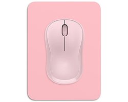 Dapesuom Kleine muismat, 41 x 20 cm dik rubber premium getextureerde antislip draagbare en wasbare mini-muismat, uniseks, draadloze laptops toetsenbordlade gaming werk computer kantoor reizen, roze