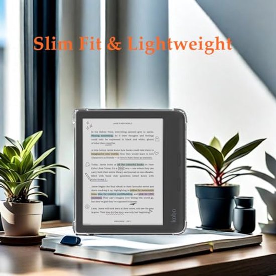 TPU Hoes voor Kobo Libra - 7 Inch Ereader Hoes met Versterkte Hoeken — afbeelding 3