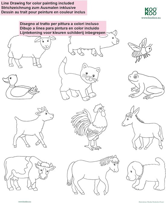 Kinderwandklok met 12 Echte Boerderijgeluiden - Leer de Tijd Spelenderwijs — afbeelding 5