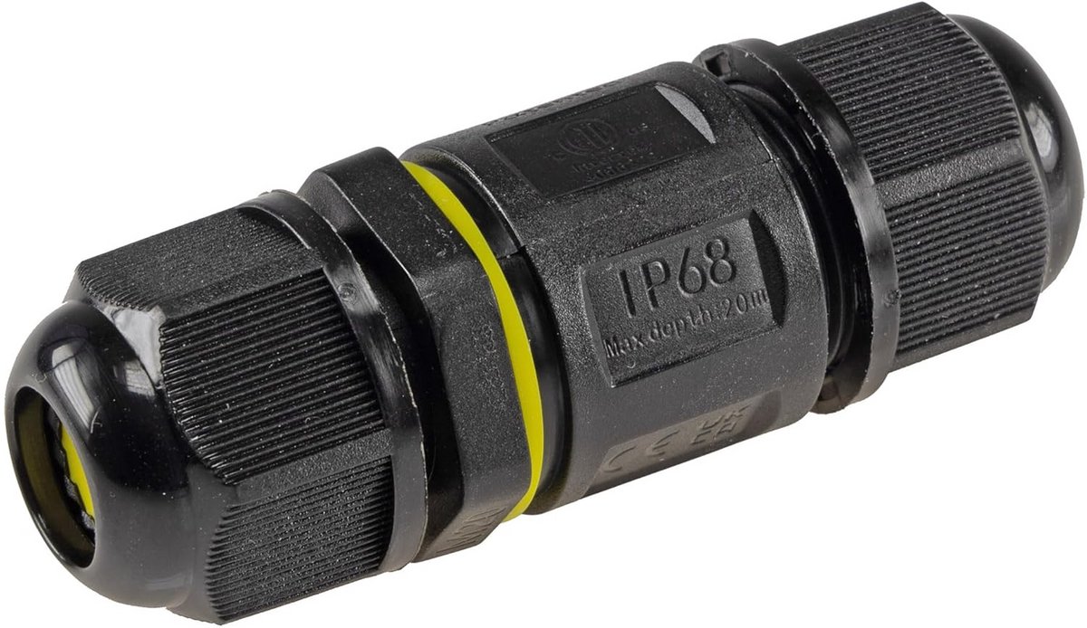 Waterdichte Kabelverbinder IP68 3-polig voor Buitenverlichting en Tuinkabels | 6-11mm