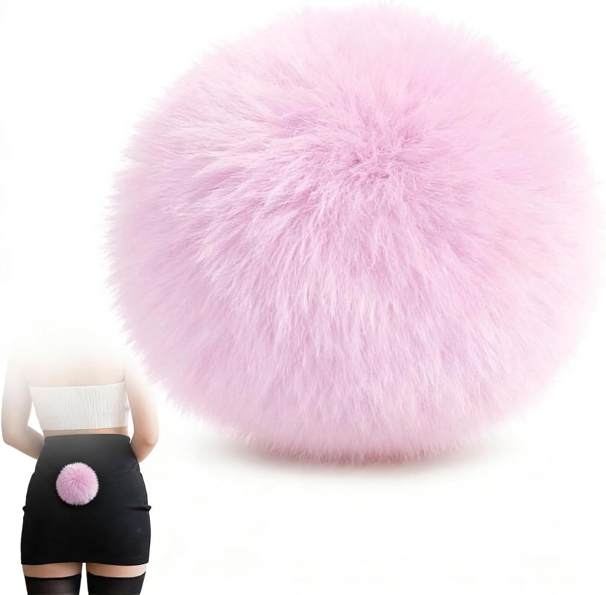 Bunny Staart Cosplay Kostuum - Schattige Konijnenstaart Accessoires voor Carnaval, Halloween en Pasen