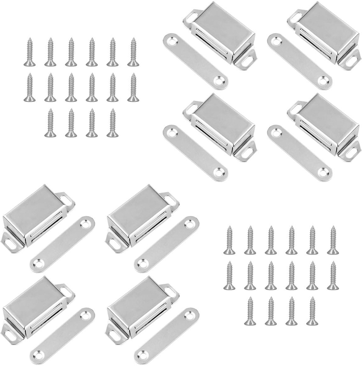 Cosensi- Magneetsluiters 8 Stuks - Kastdeursluitingen - Deurmagneet - Kastmagneten - Sterk - Voor Keuken/Badkamerkast