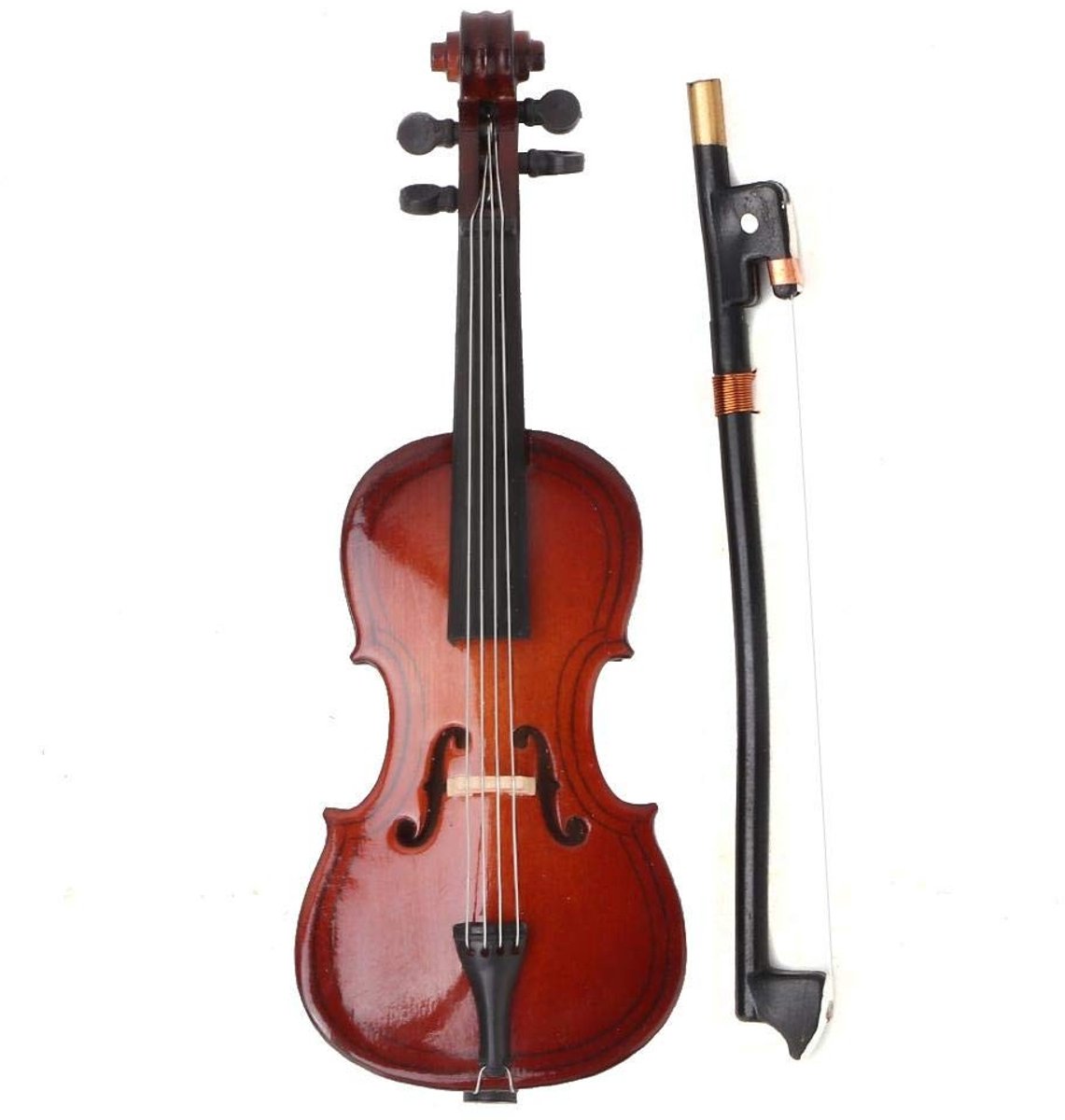 Cosensi- Miniatuur Cello 10 cm - Houten Muziekmodel - Decoratie Bureau - Geschenkverpakking - Handgemaakt - Duurzaam Lindenhout