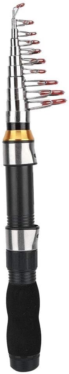 Cosensi- Hengel Draagbaar 1,5m - Telescopische Hengel - Antislip Handvat - Zeevisserij/Hengelsport - IJsvisserij/Forelvissen - Lichtgewicht en Compact - Visstok