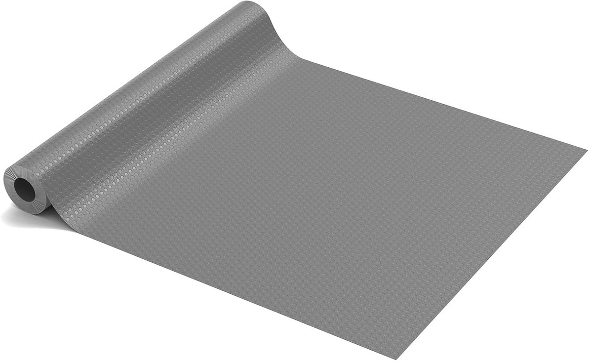 Antislipmat 40 x 600 cm Grijs - Op Maat Snijden voor Keuken, Koelkast en Planken