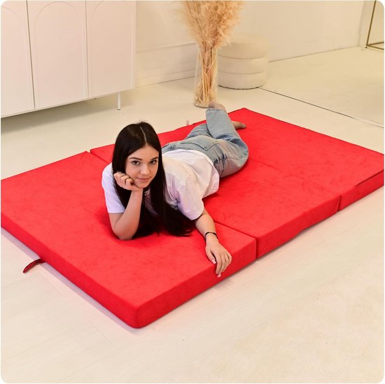 Extra Breed Vouwmatras 120x200x10 cm - Gastenbed, Logeermatras en Campingmatras - Wasbare Hoes — afbeelding 3