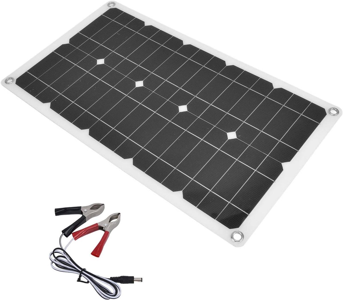 Draagbaar Zonnepaneel - Oplaadset - Energie Opwekken - Hoge Efficiëntie - 100 Watt - Zwart