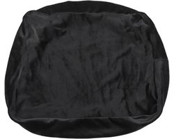 Beschermhoes voor stof, compatibel met AUDIO-TECHNICA AT-LP120XUSB-platenspeler, korte pluche doek, afdekking, licht nylon materiaal, krasbestendig, stofdicht, voor woonkamer, kantoor, zwart cm (zwart