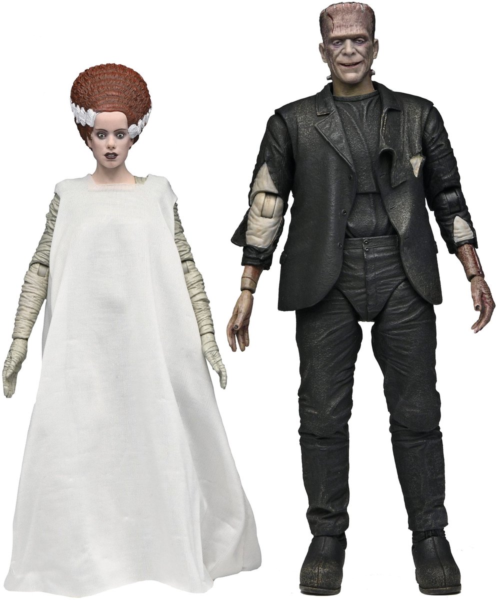 Universal Monsters Action Figures 2-Pack Bride of Frankenstein 90th Anniversary The Monster & His Mate 18 cm