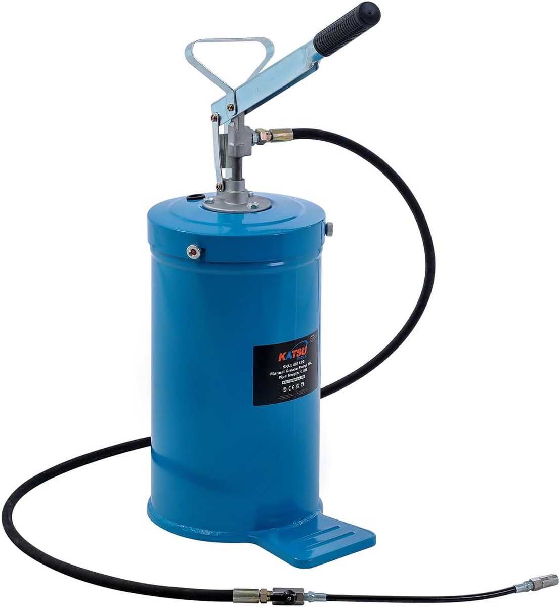 Handmatige Vetpomp 16 Liter Draagbare Vetdispenser voor Voertuigen en Machines