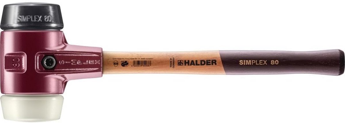 Ophanghamer Rubberen Composiet Nylon 80 mm Gehard Gietijzer Houten Steel