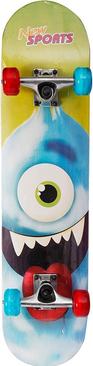 Sport Skateboard met LED Wielen 78 cm Duurzaam Esdoornhout