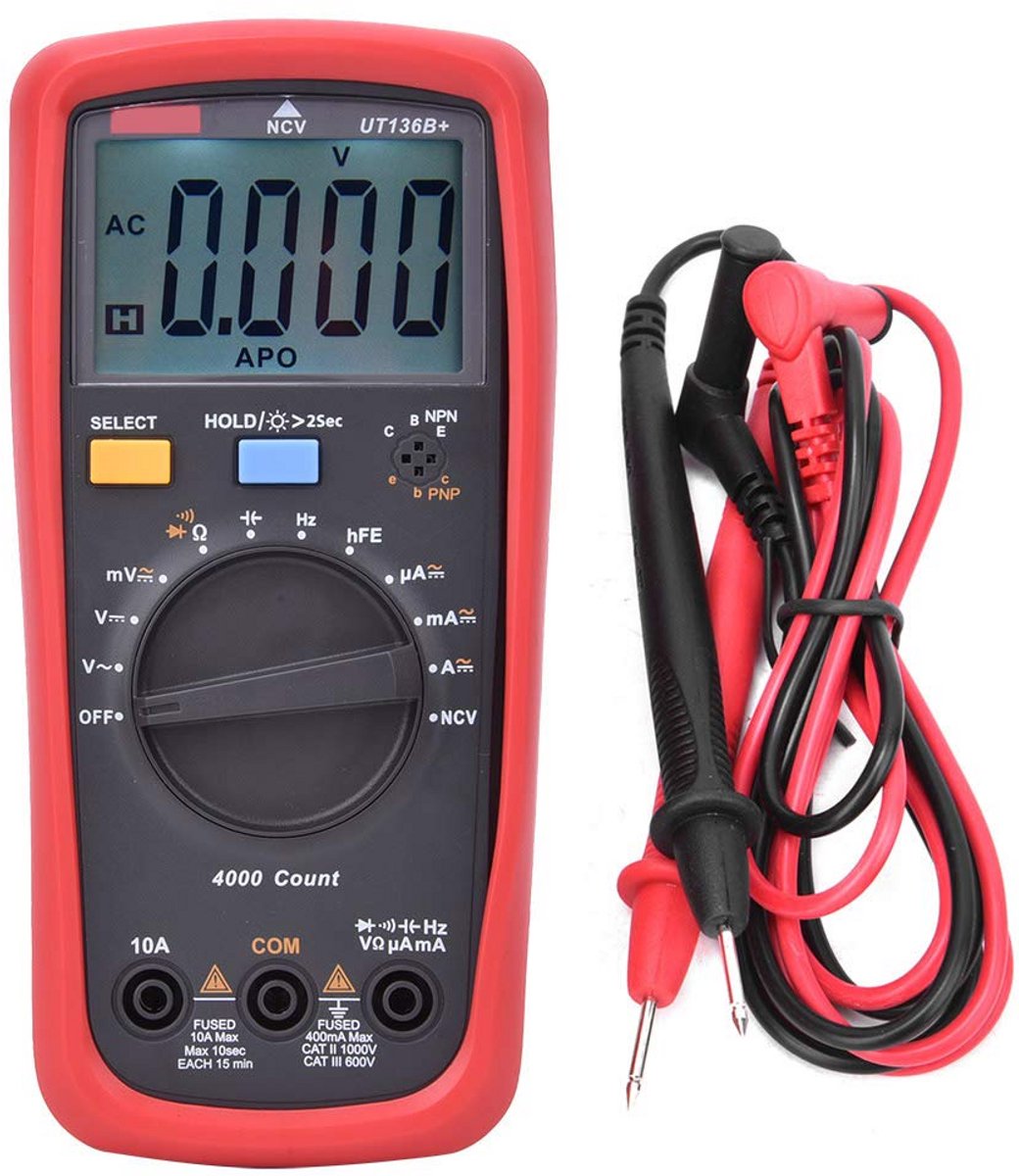 Draagbare Digitale Multimeter met Automatisch Bereik voor Weerstand en Spanning