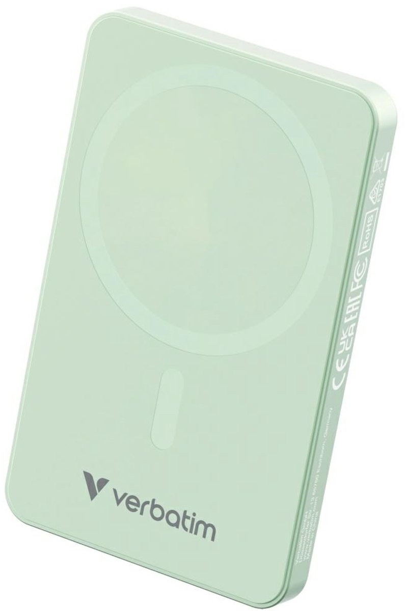 Verbatim Charge 'n' Go Essentials Powerbank 5000 mAh USB PD 3.0, QC 3.0, Adaptive Fast Charge USB-C Groen