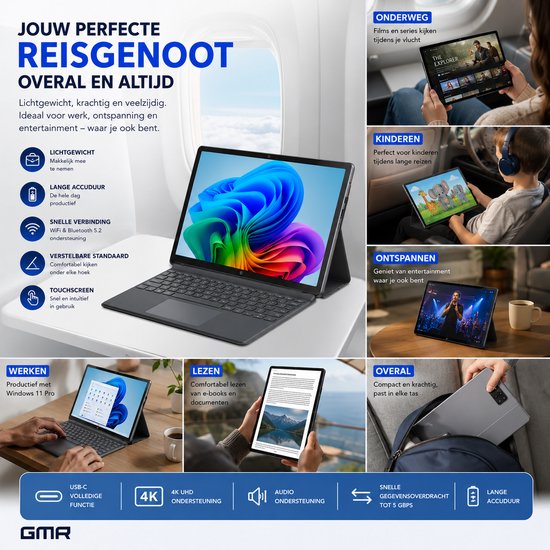 GMR Windows 11 Tablet - 16 inch QHD Touchscreen - 16GB RAM - 512GB SSD ...
