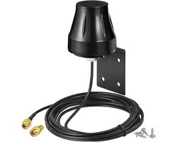 Bingfu WiF-antenne camera voor buiten, 2,4 GHz, 5,8 GHz, dual-band, Omnidirectioneel, MIMO RP-SMA en SMA mannelijk, wandmontage voor IP-beveiligingscamera, versterker, router, wifi, videobewaking