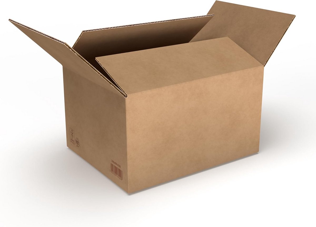 100 Stuks Verhuisdozen en Verzenddozen Karton 500x400x200 mm Bruin Stevig