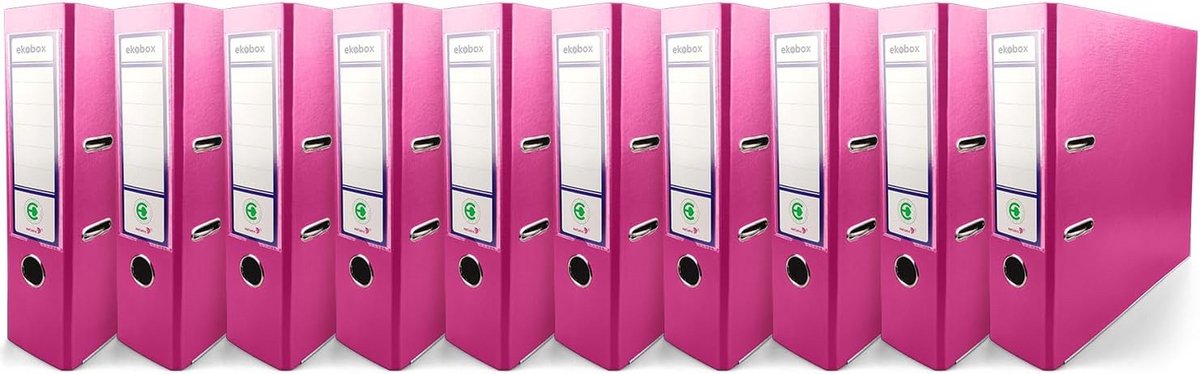 10x Roze A4 Ordner 2-Ringmap van Karton voor Kantoorarchief