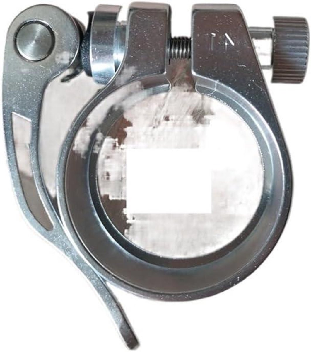 Zadelpenklem - Fietsaccessoire - Fietsreparatie - Snelle montage - 41mm - Zilver
