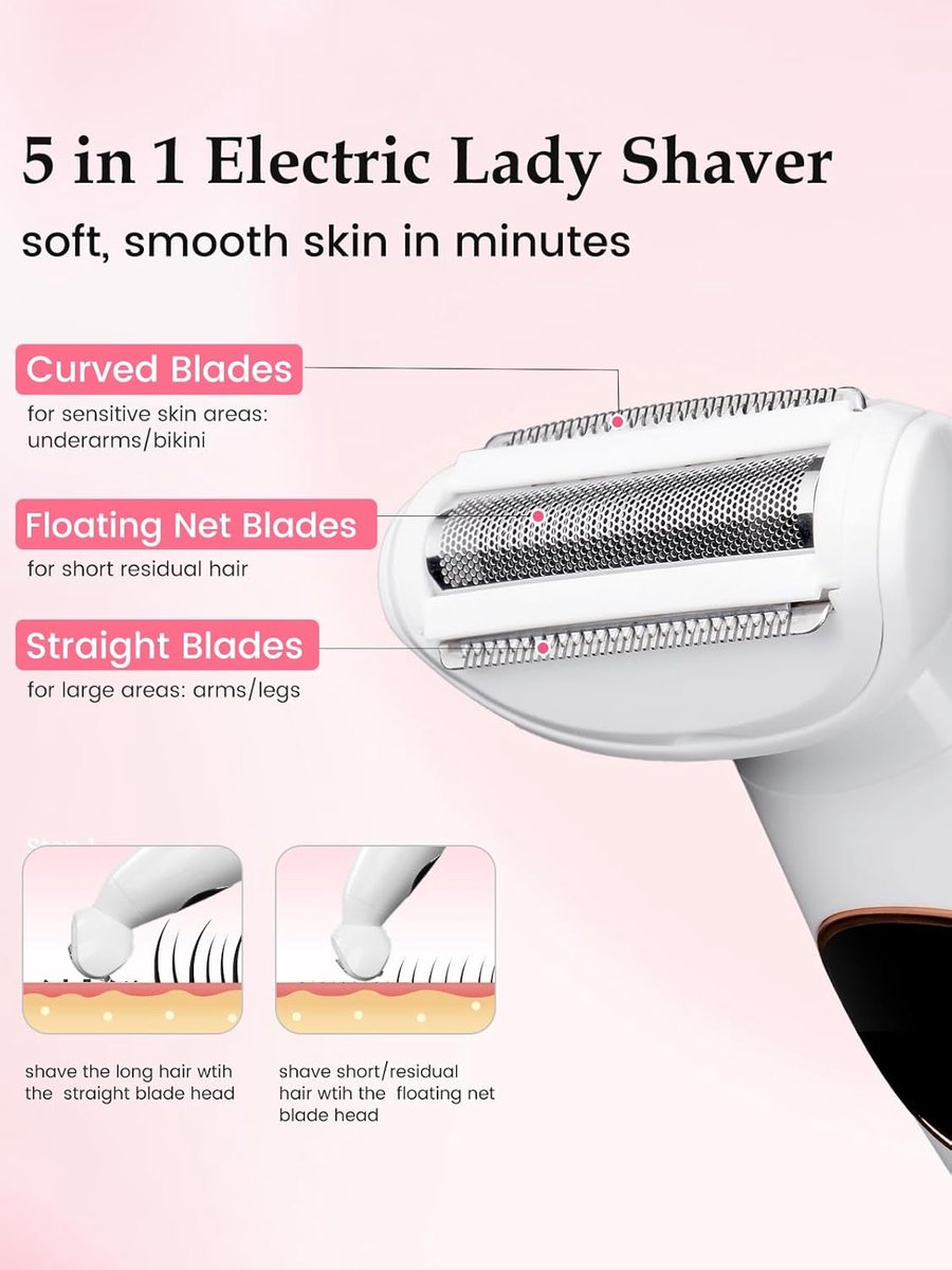 pinnacle living 5-in-1 Elektrisch Scheerapparaat Vrouw thumbnail 3