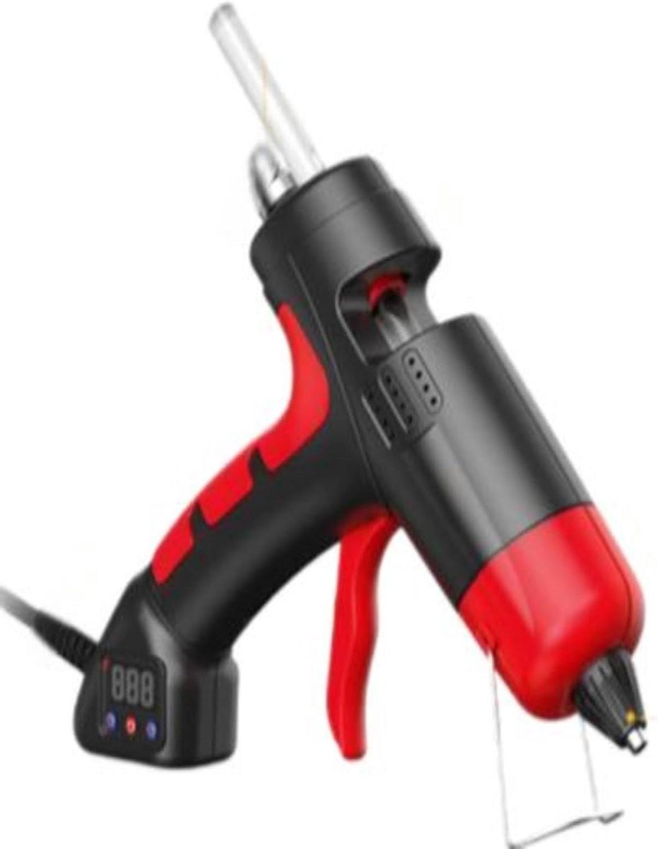 Professioneel lijmpistool - Heet lijmpistool - Houtbewerking reparatie - Instelbare temperatuur - 11 mm patronen - Rood geel