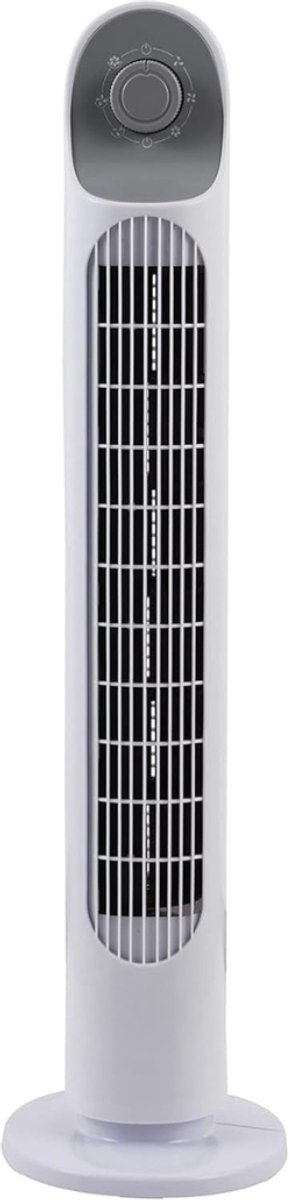 TIM® Ventilator toren - Ventilator staand - Torenventilator - Wit - 22cm x 22cm x 82cm