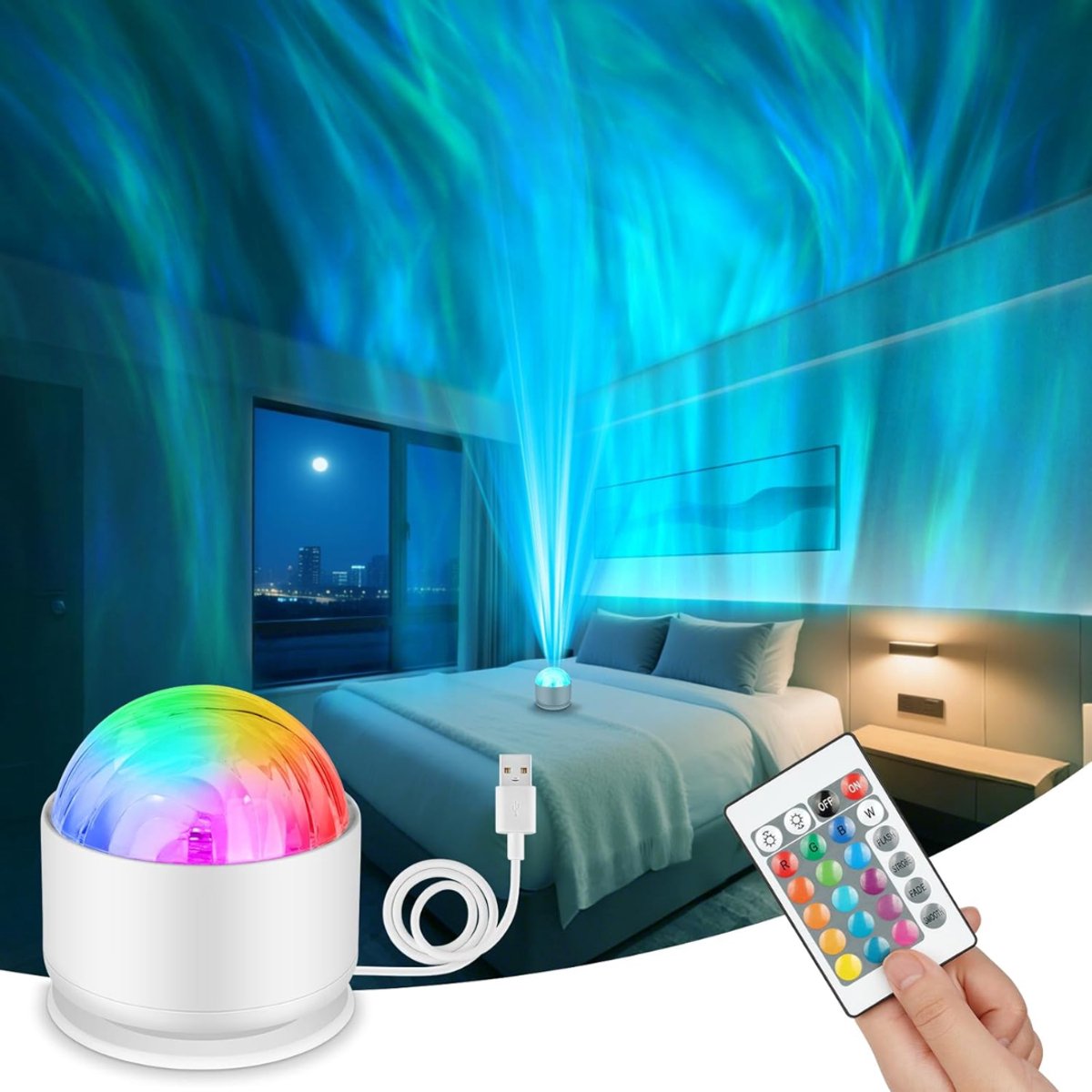 NBAP® Noorderlicht Projector - Galaxy Lamp - Aurora Projector