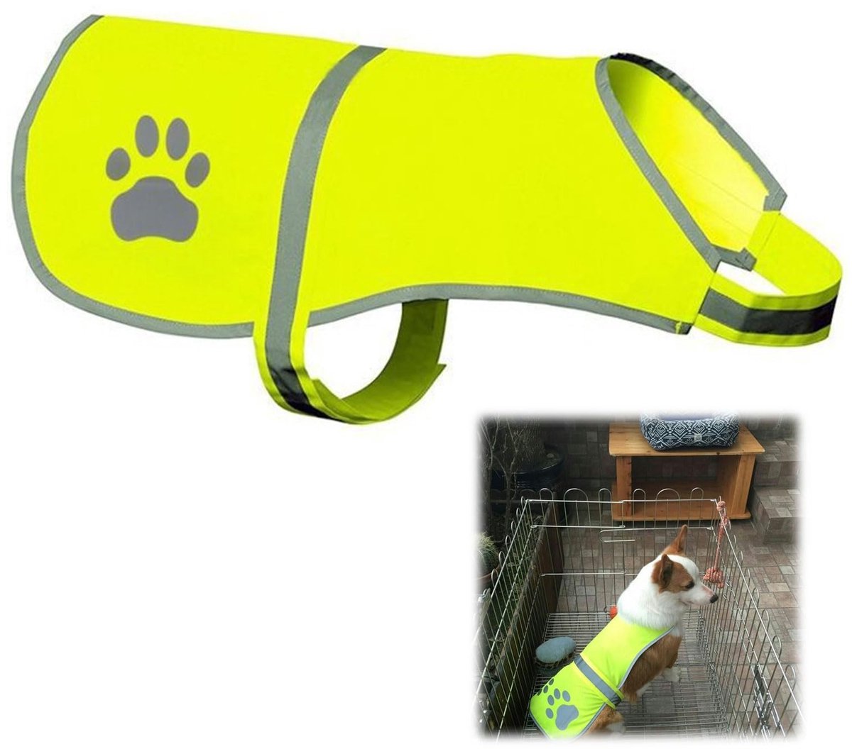 Dailygoods - Reflecterend Veiligheidsvest voor Honden (XL)