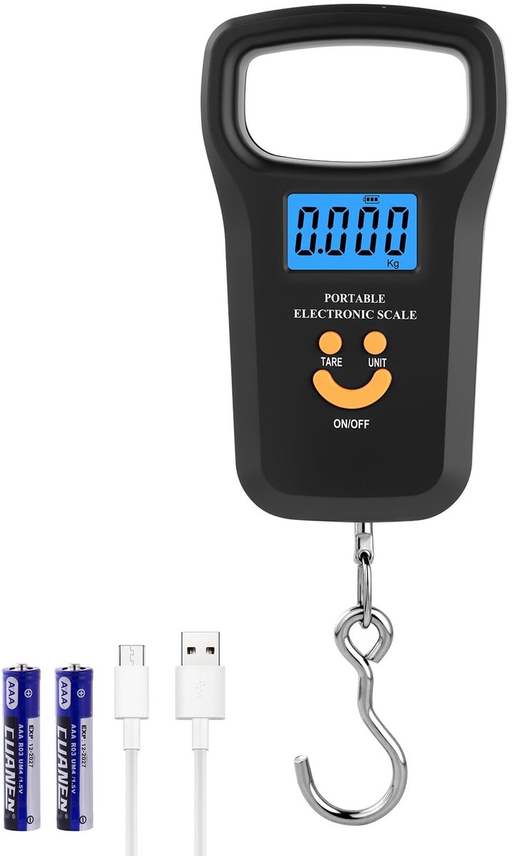 Dailygoods - Digitale Bagageweegschaal met LCD-Display en Oplaadbare Batterij