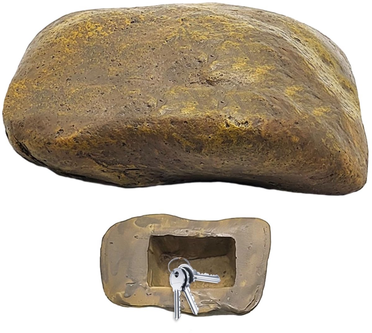 Dailygoods - Dailygoody - Sleutelkast - Sleutelopbergdoos voor buiten - Bruin - Sleutelsafe - Verstopplaats voor reservesleutels - Geschikt voor buitengebruik - Br