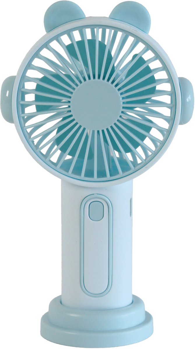 Litalife Handventilator - Draagbaar - USB-C Oplaadbaar - Lichtblauw Fluisterstil