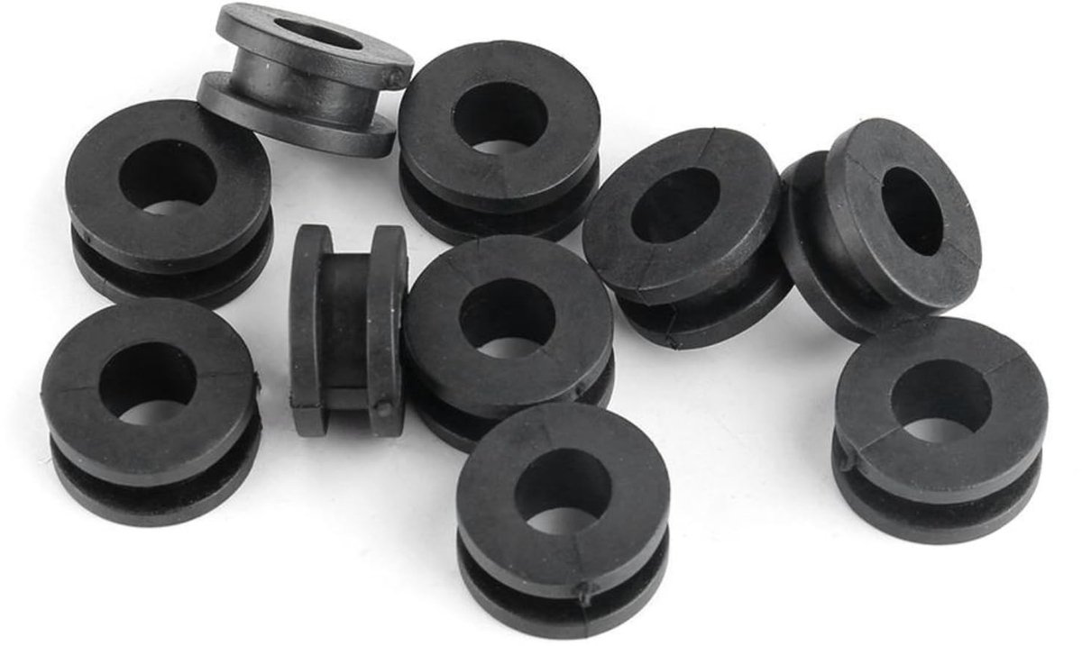 Dailygoods - Dailygoody - Rubberen Sluitringen - Motorbekledingsringen - Slijtvast en Corrosiebestendig - Zwart - 10 Stuks - Geschikt voor Onderhoud