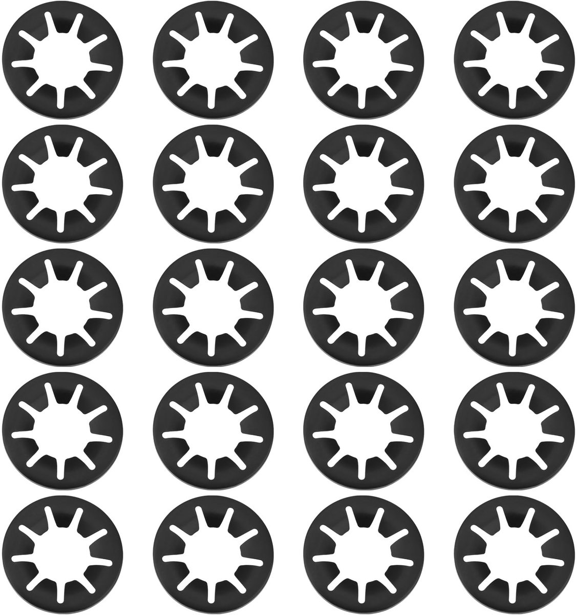 Dailygoods - 20 Stuks Interne Tandringen voor Voertuigwiel 20 mm