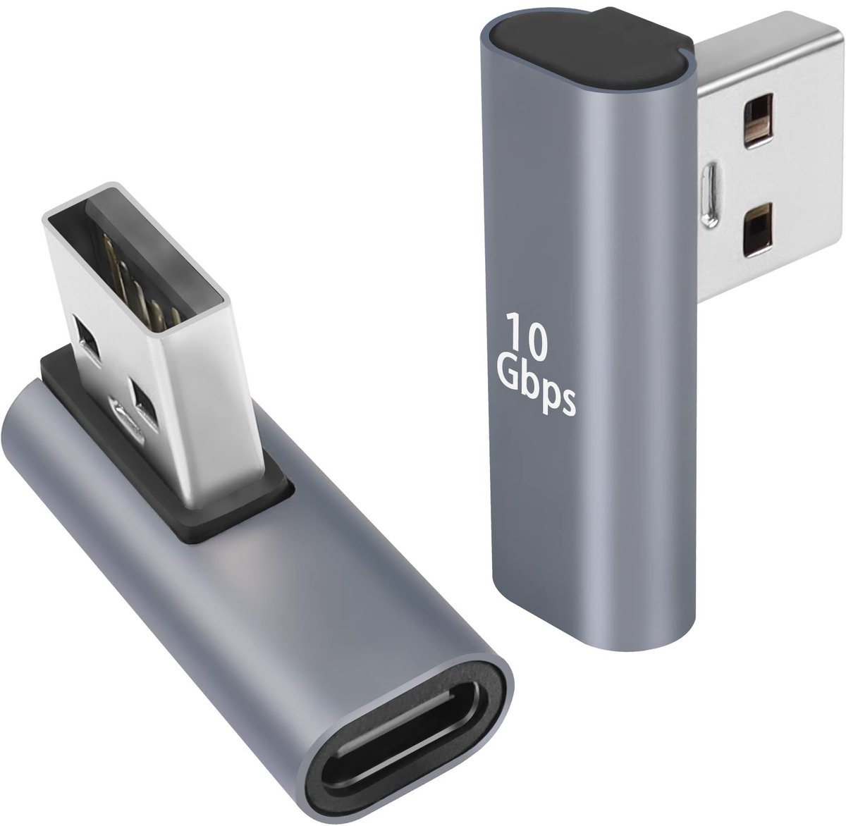 Dailygoods - 90° USB C naar USB Adapter L-vormig voor Desktop en Laptop