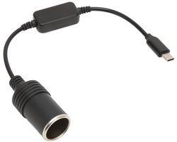 5V USB C Male Naar 12V Auto Sigarettenaansteker Power Adapter Converter - Auto-elektronica-accessoires - Omvormer met 5V Output .