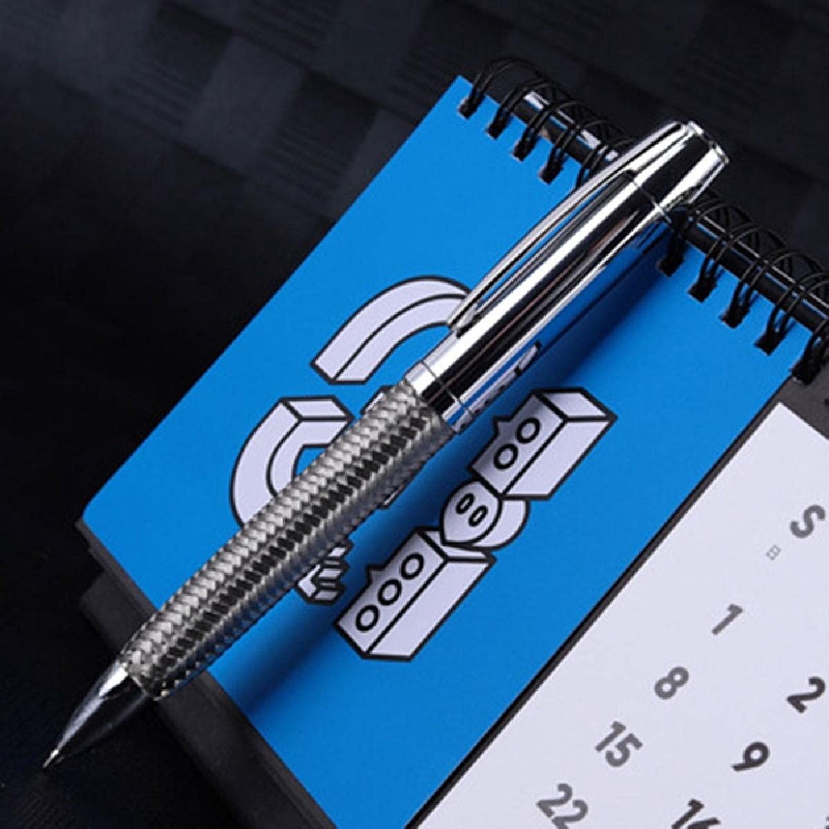 Dailygoods - Metalen Draad Gevlochten Balpen met Zilveren Vullingen